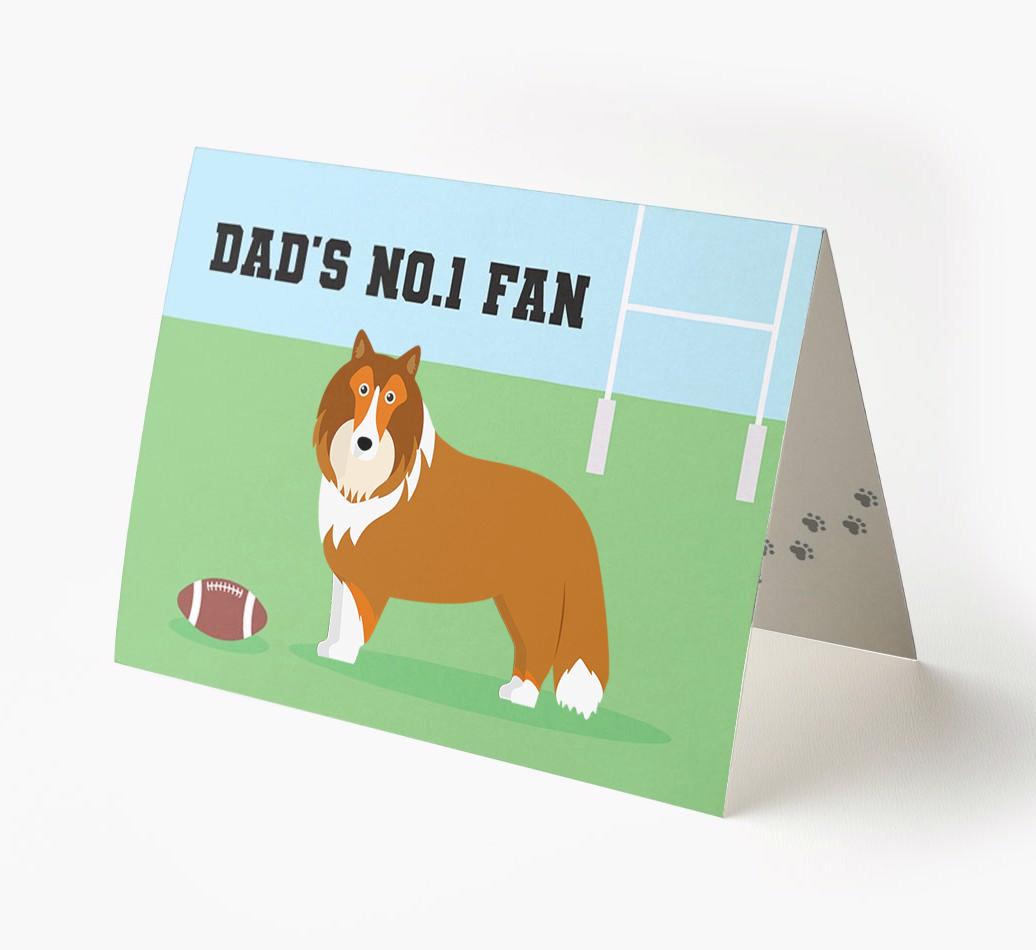 No.1 Fan - Rugby: Personalised {breedFullName} Card