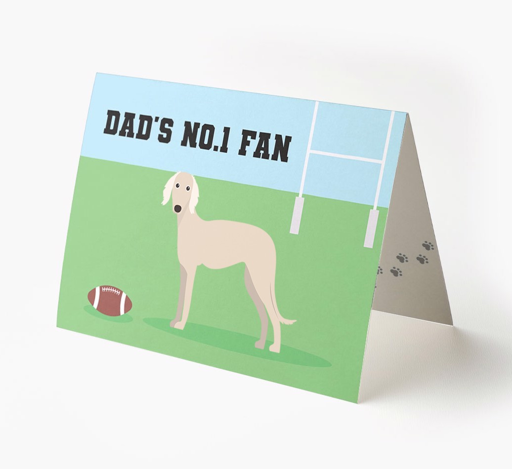No.1 Fan - Rugby: Personalised {breedFullName} Card