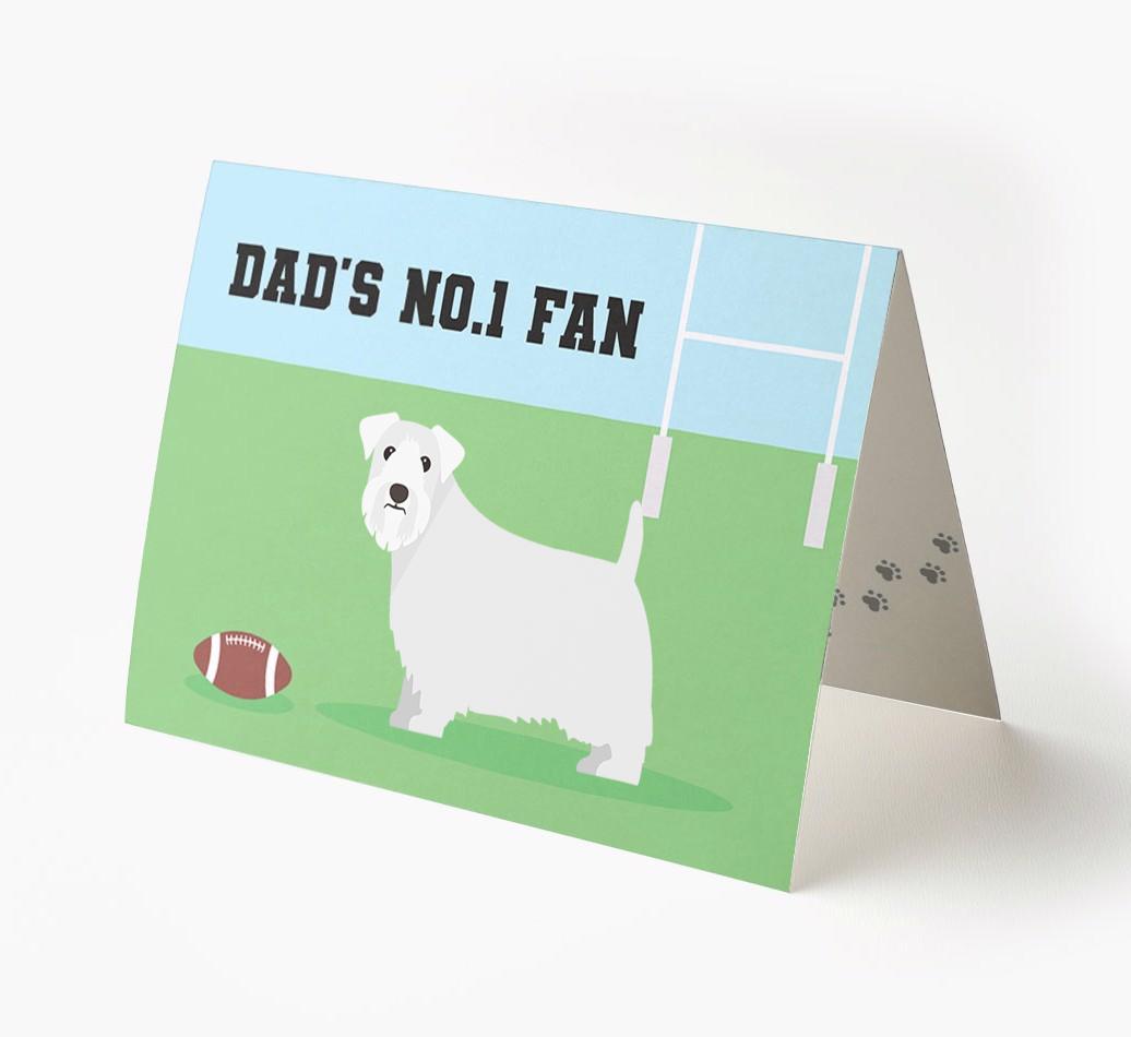 No.1 Fan - Rugby: Personalised {breedFullName} Card