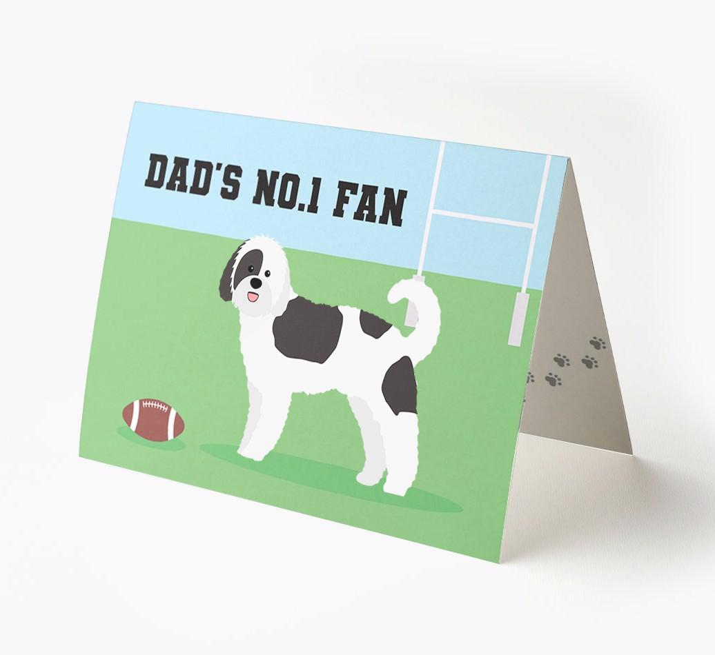 No.1 Fan - Rugby: Personalised {breedFullName} Card