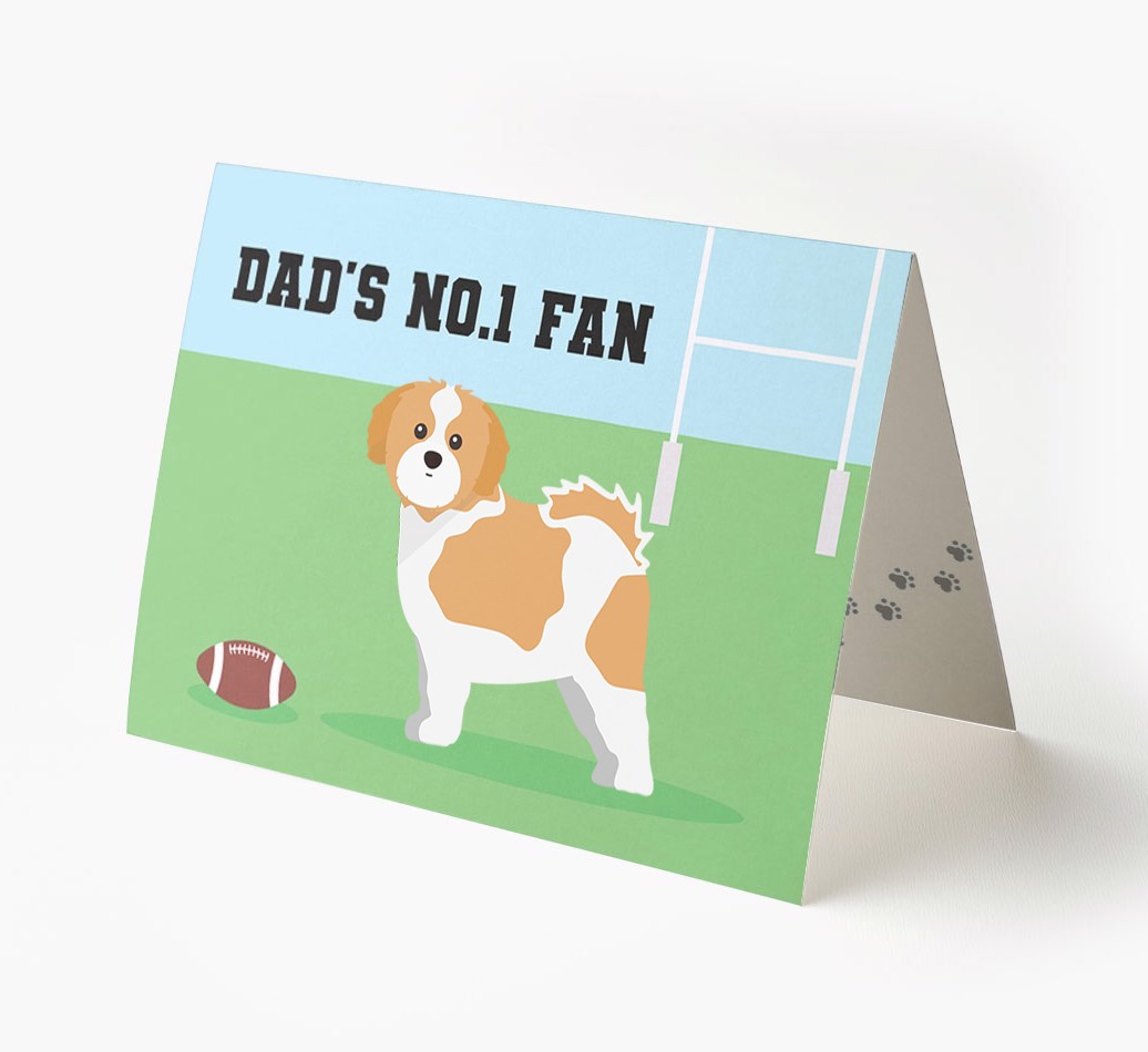 No.1 Fan - Rugby: Personalised {breedFullName} Card
