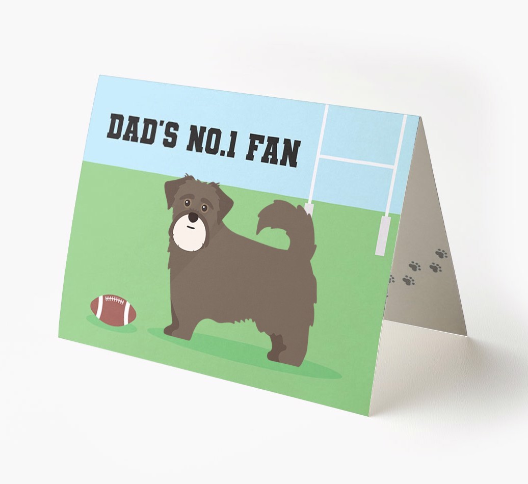 No.1 Fan - Rugby: Personalised {breedFullName} Card