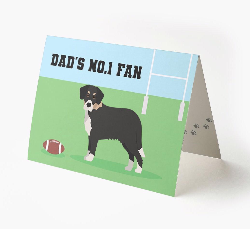 No.1 Fan - Rugby: Personalised {breedFullName} Card