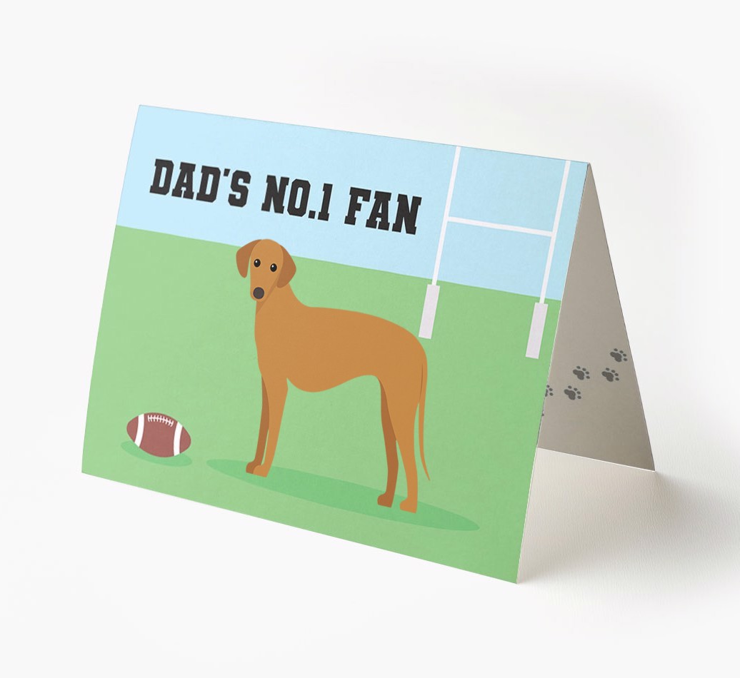 No.1 Fan - Rugby: Personalised {breedFullName} Card