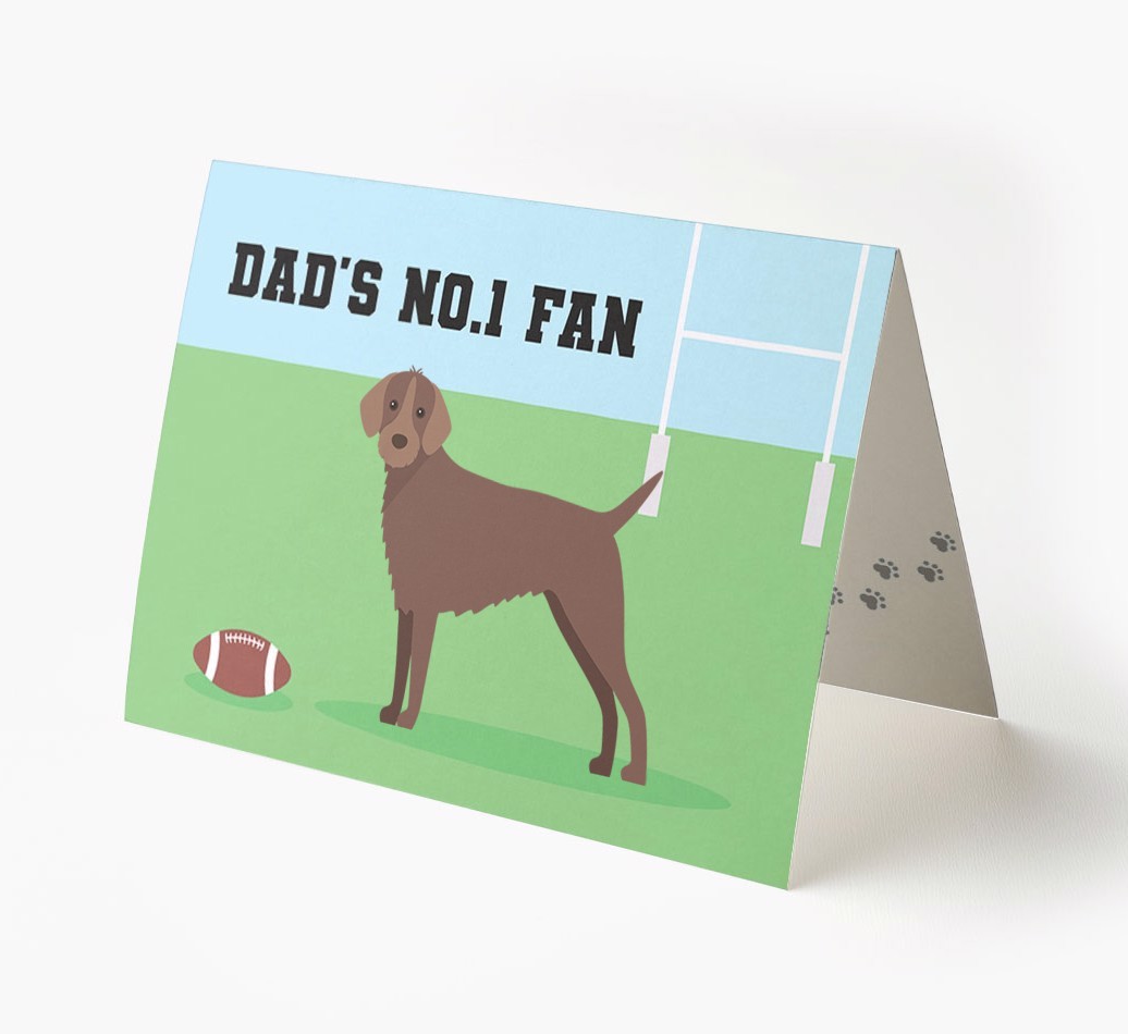 No.1 Fan - Rugby: Personalised {breedFullName} Card