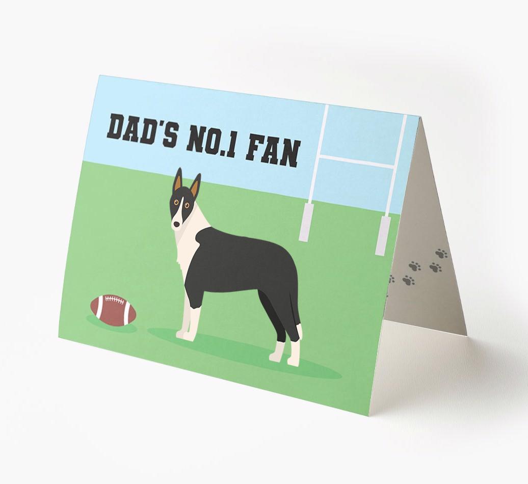 No.1 Fan - Rugby: Personalised {breedFullName} Card