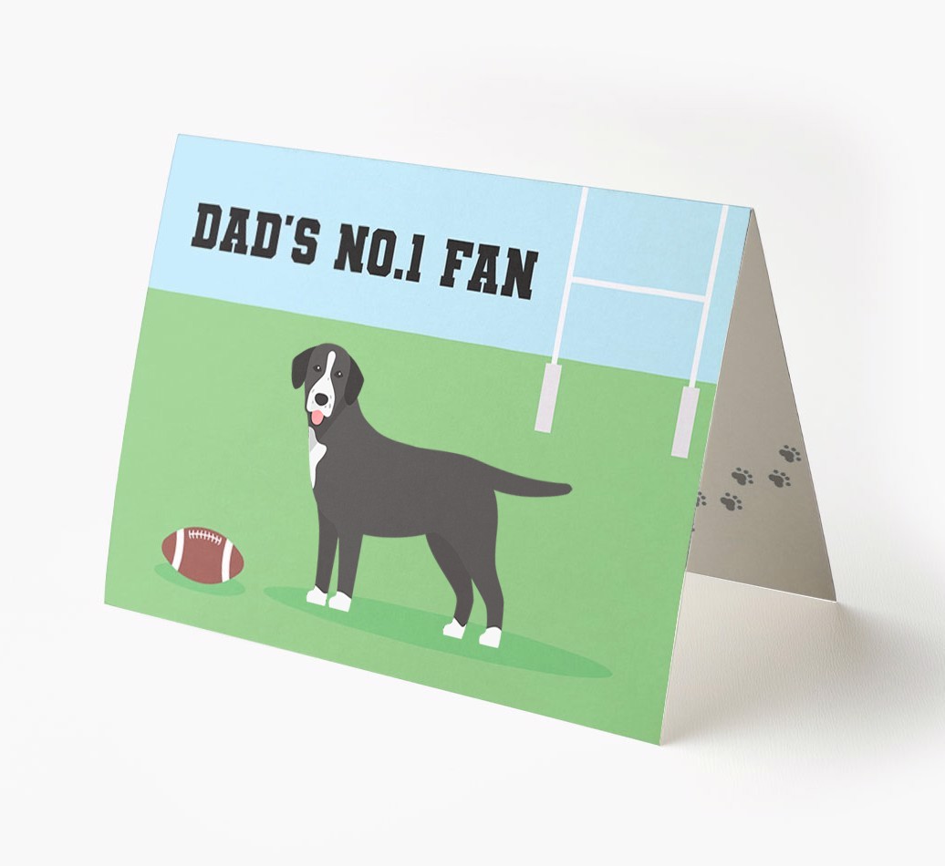 No.1 Fan - Rugby: Personalised {breedFullName} Card