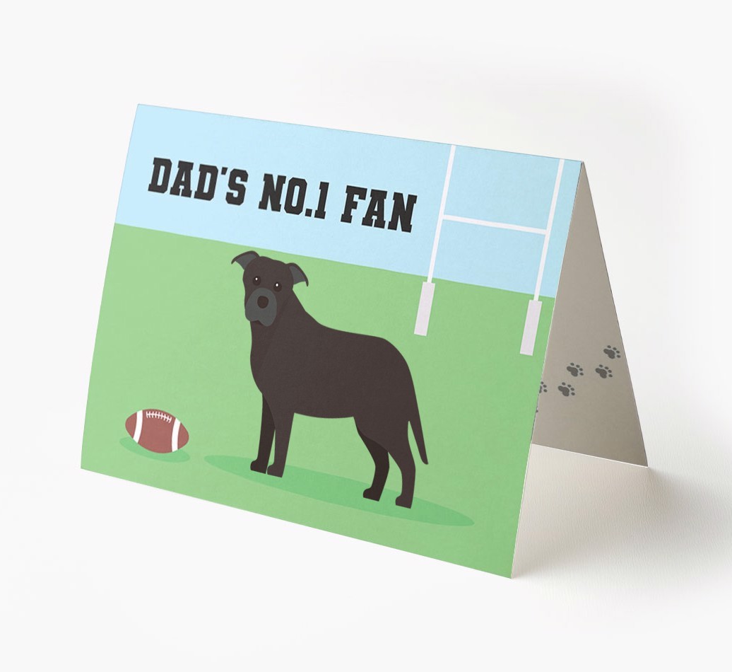 No.1 Fan - Rugby: Personalised {breedFullName} Card