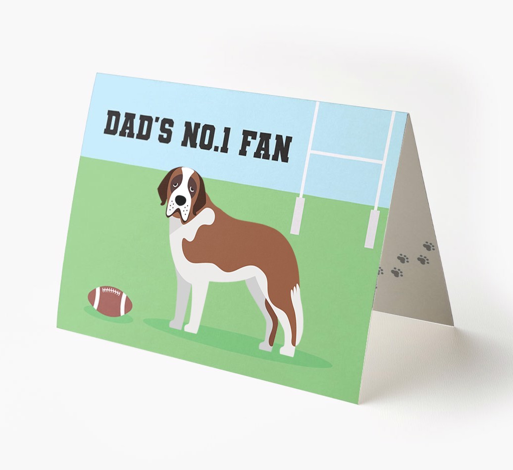 No.1 Fan - Rugby: Personalised {breedFullName} Card