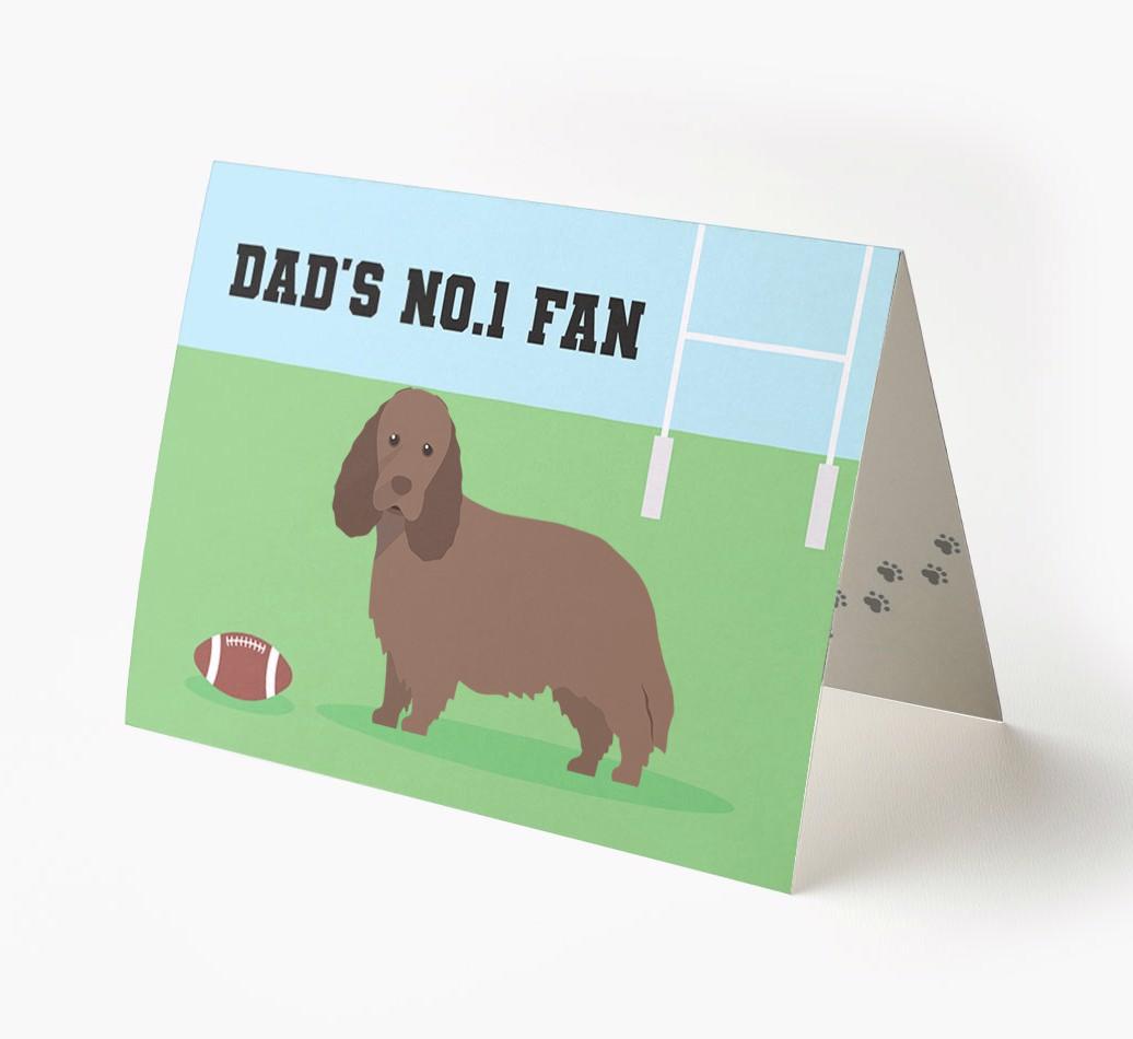 No.1 Fan - Rugby: Personalised {breedFullName} Card