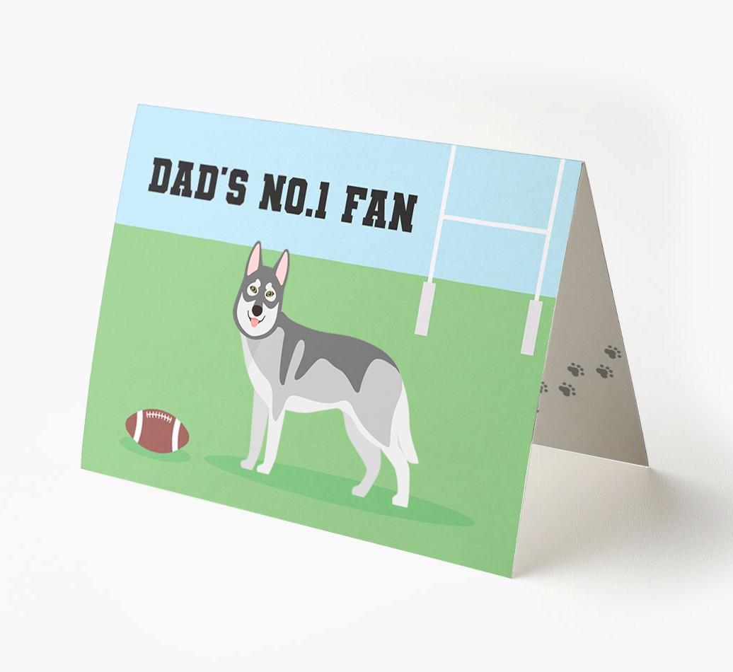 No.1 Fan - Rugby: Personalised {breedFullName} Card