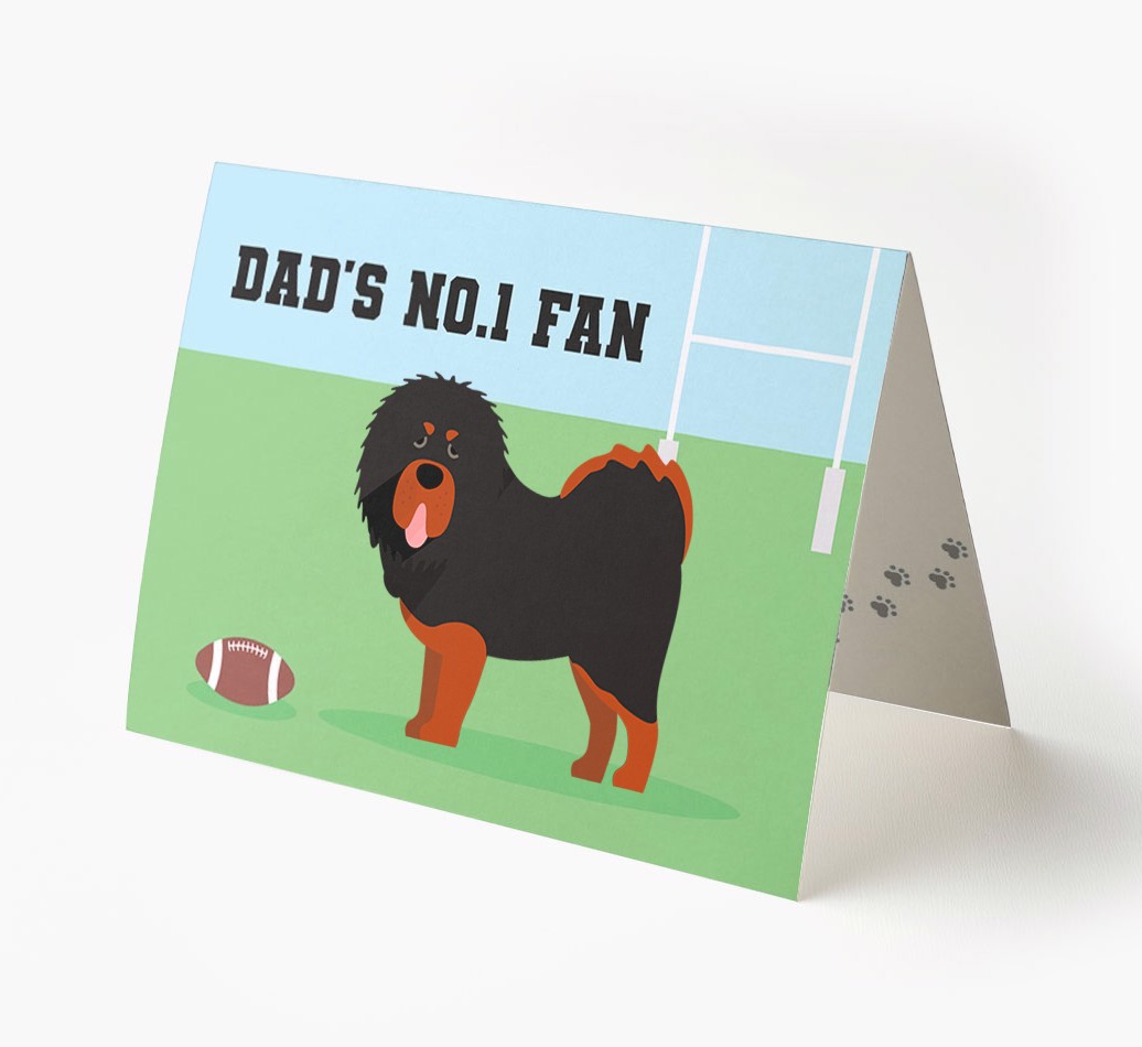 No.1 Fan - Rugby: Personalised {breedFullName} Card