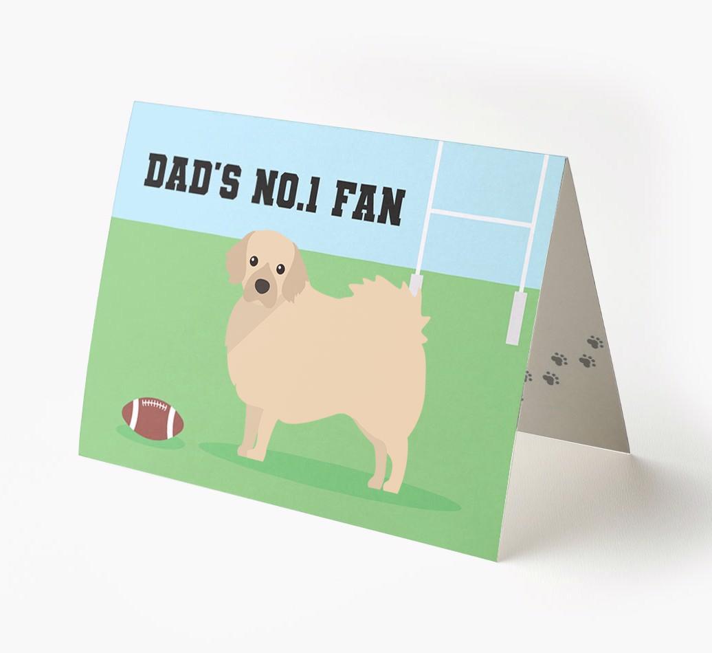 No.1 Fan - Rugby: Personalised {breedFullName} Card