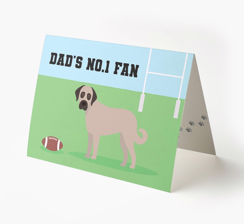 No.1 Fan - Rugby: Personalised {breedFullName} Card