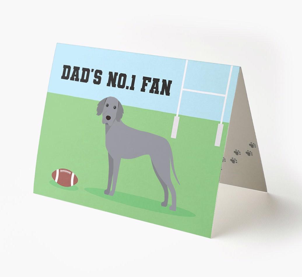 No.1 Fan - Rugby: Personalised {breedFullName} Card