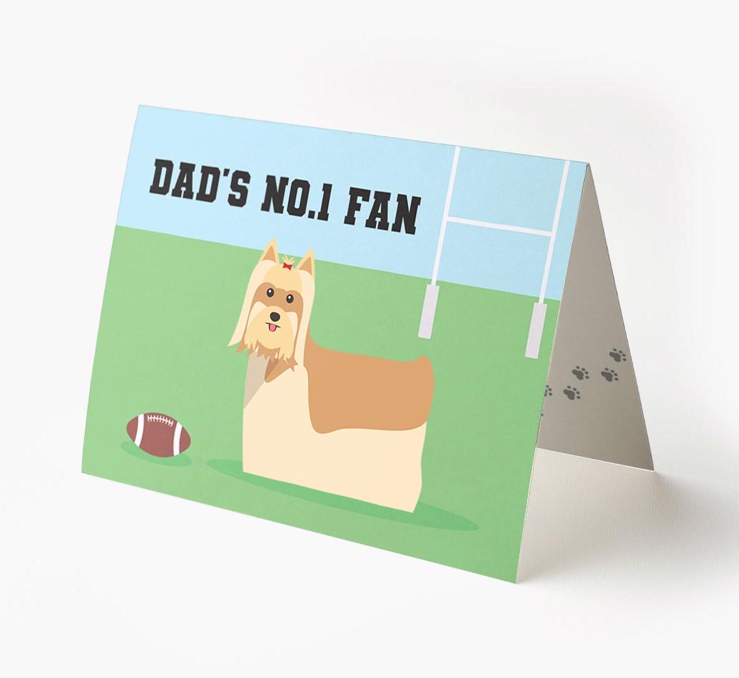 No.1 Fan - Rugby: Personalised {breedFullName} Card