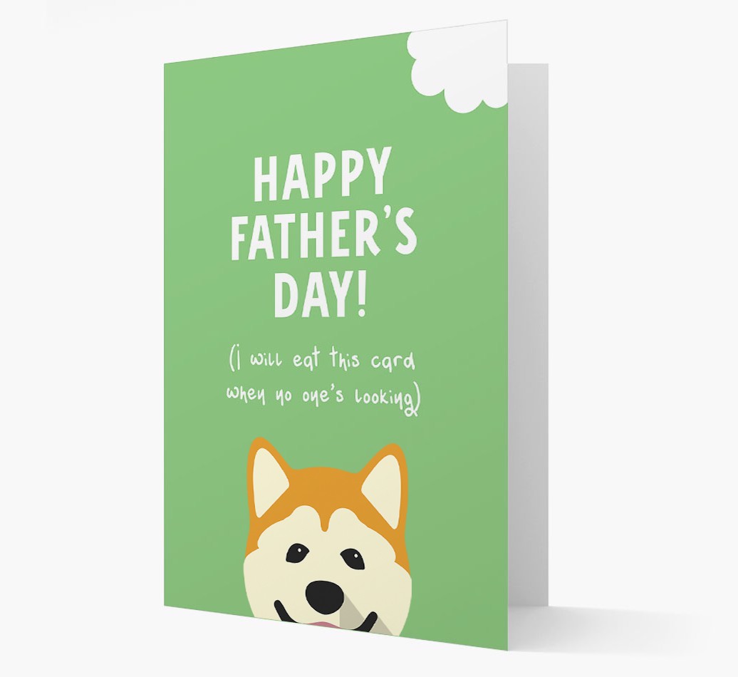 Happy Father's Day: Personalised {breedFullName} Card