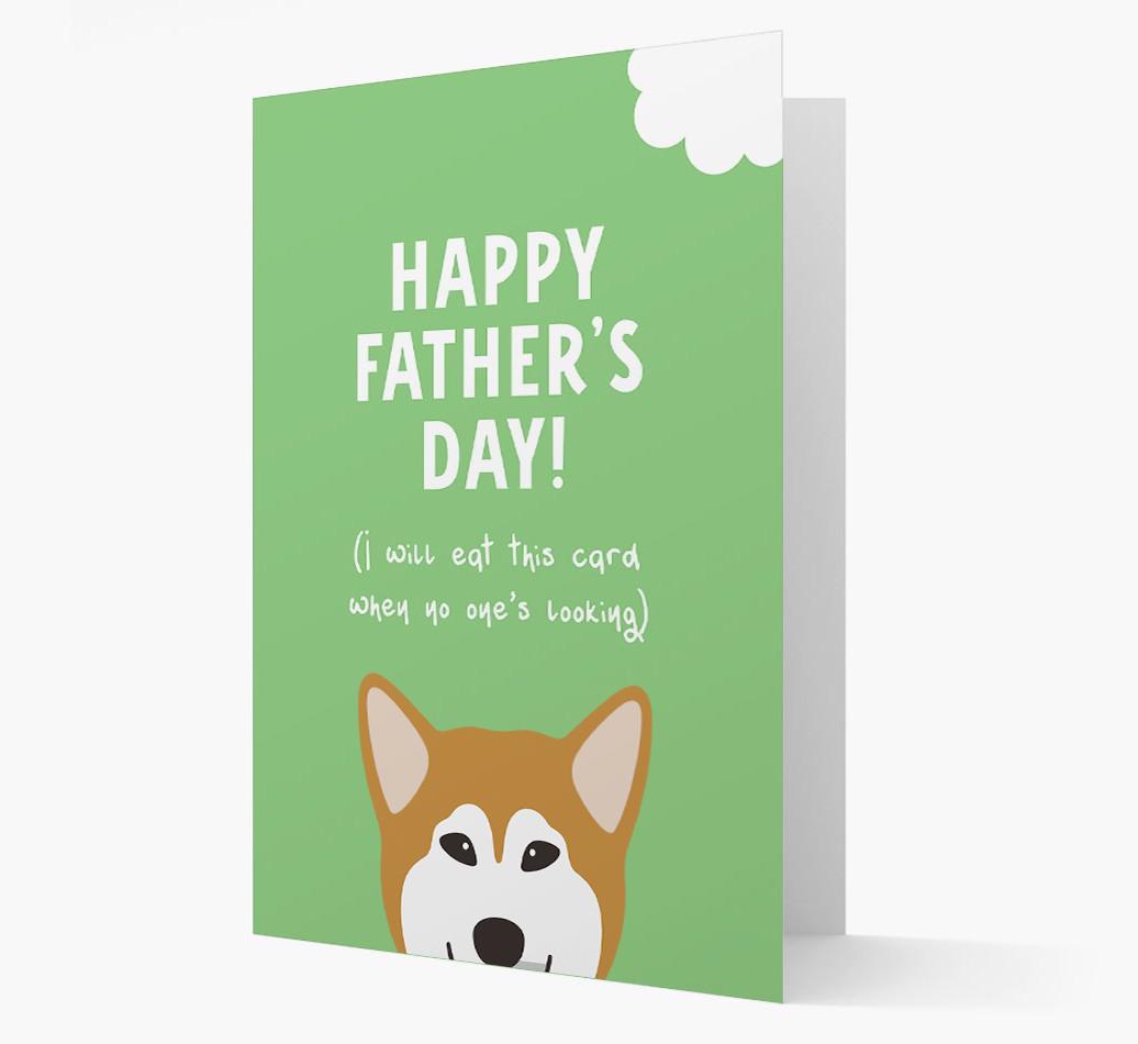 Happy Father's Day: Personalised {breedFullName} Card