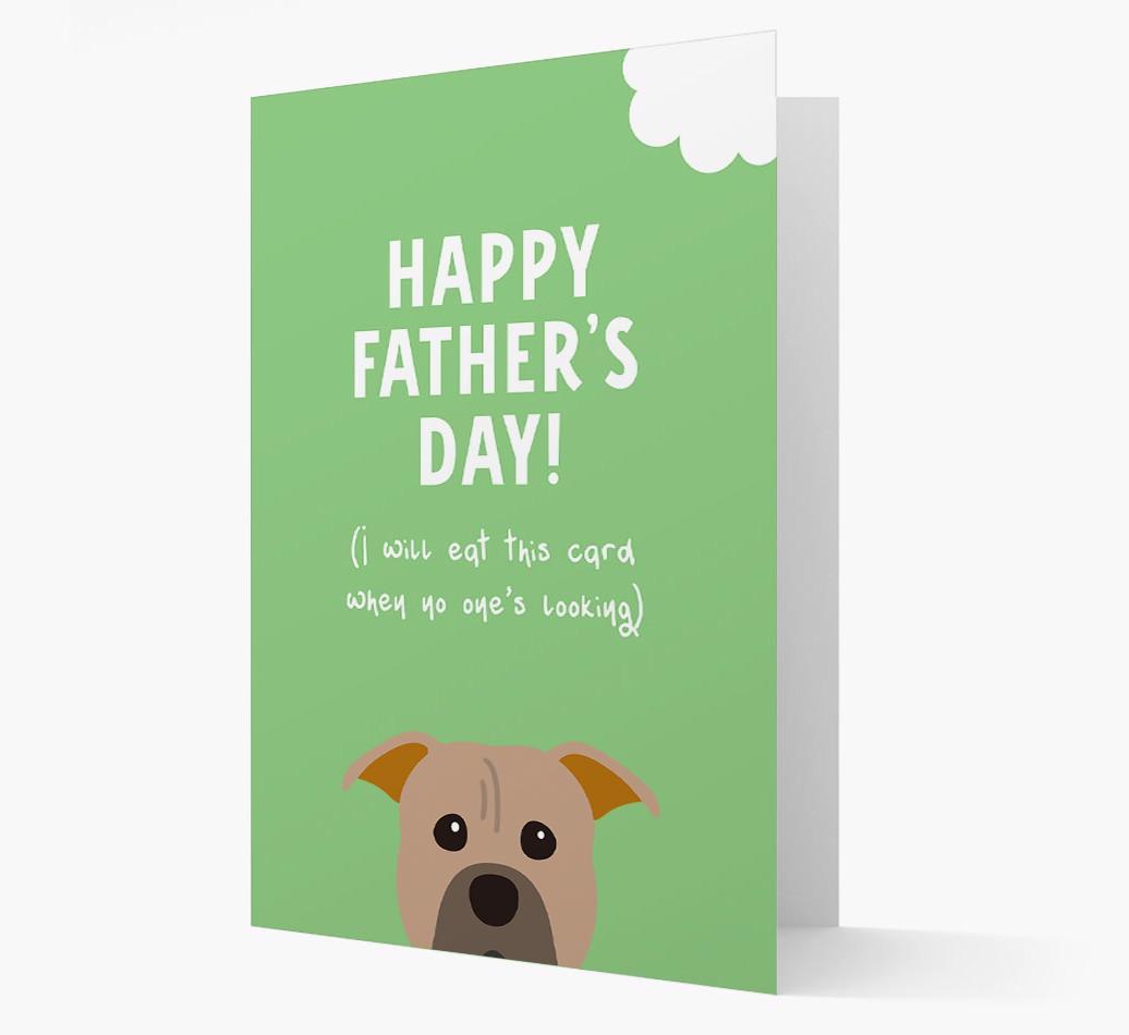 Happy Father's Day: Personalised {breedFullName} Card