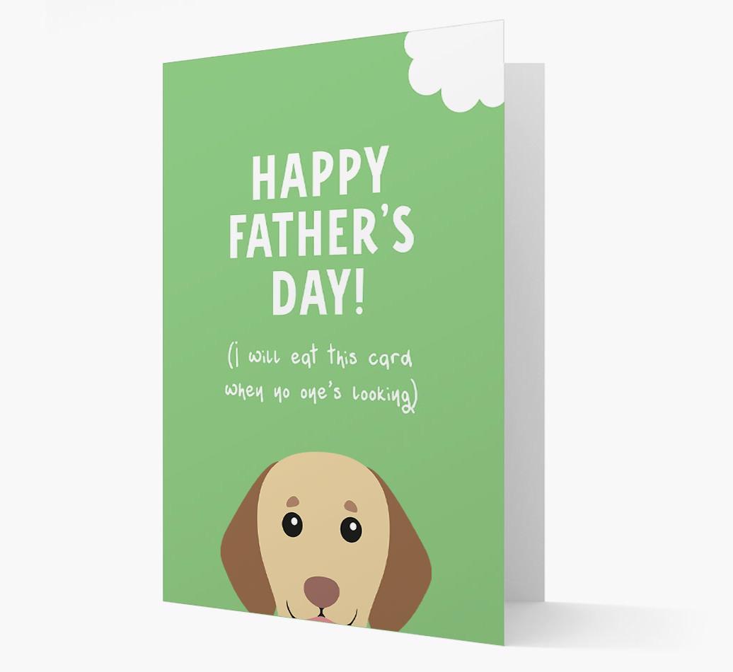 Happy Father's Day: Personalised {breedFullName} Card