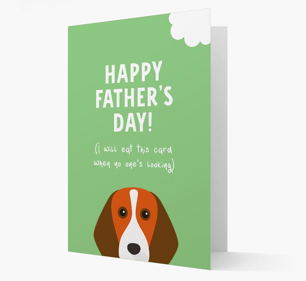 Happy Father's Day: Personalised {breedFullName} Card