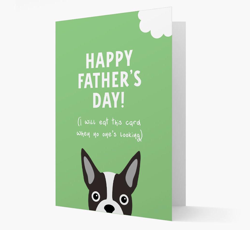 Happy Father's Day: Personalised {breedFullName} Card