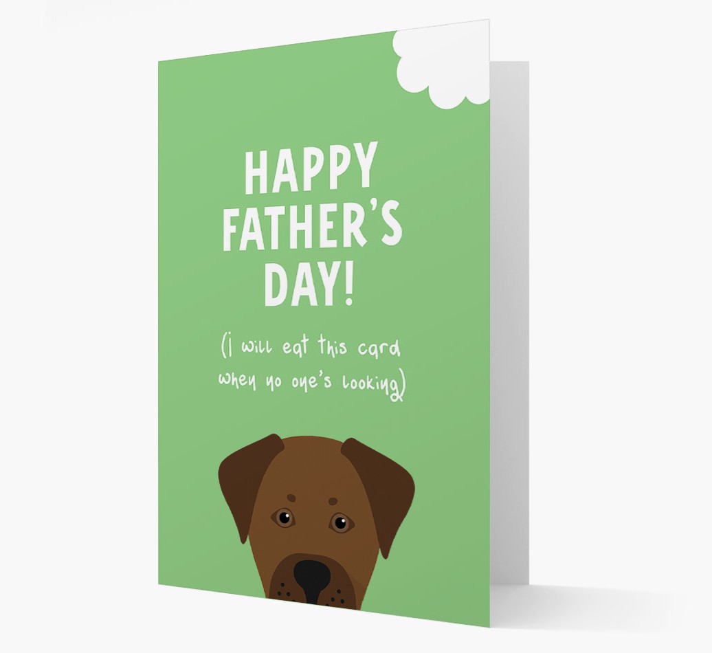 Happy Father's Day: Personalised {breedFullName} Card