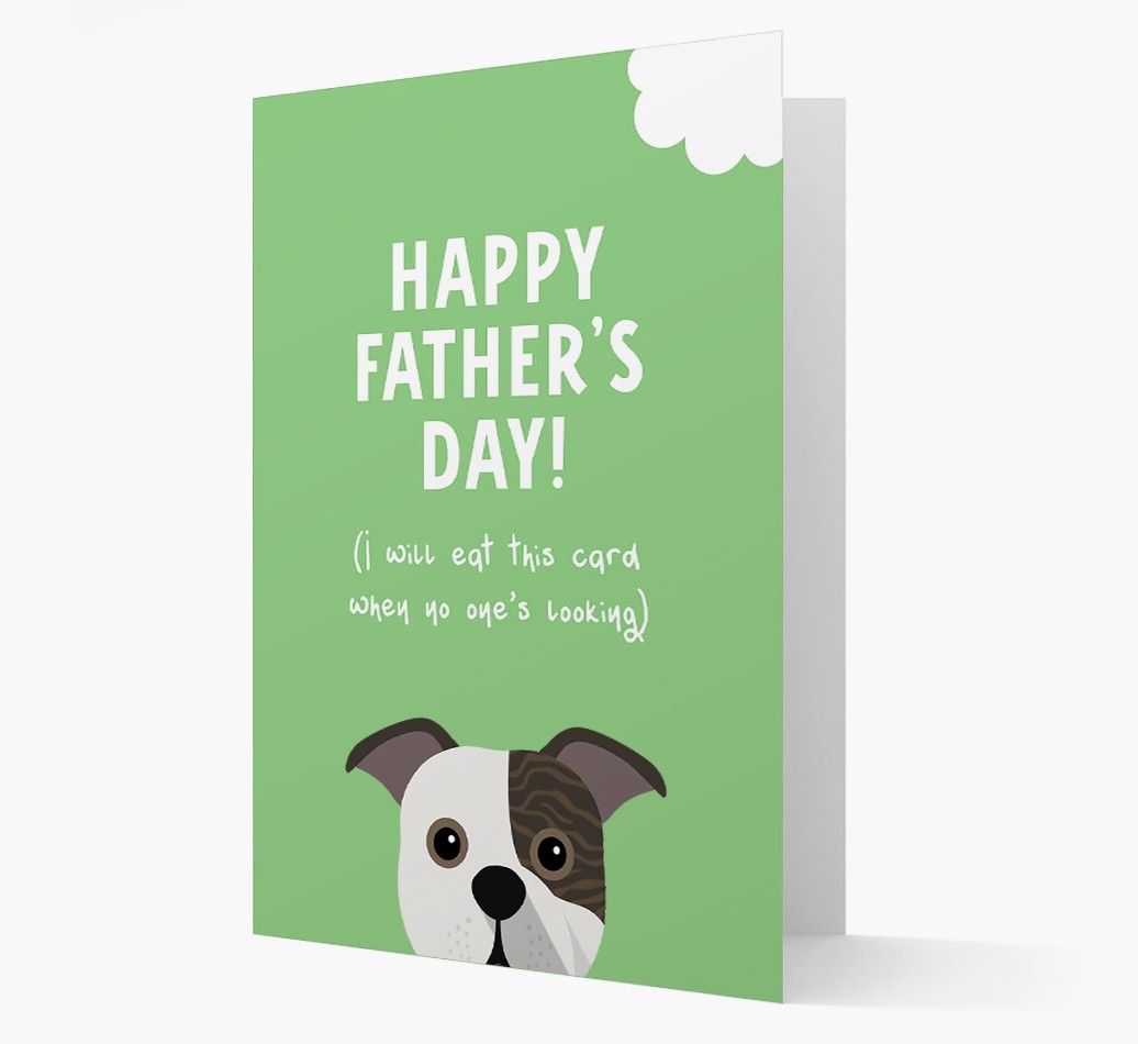 Happy Father's Day: Personalised {breedFullName} Card