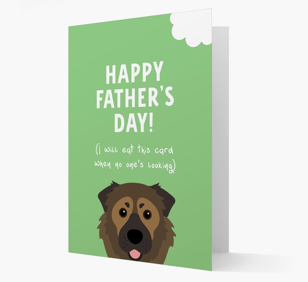 Happy Father's Day: Personalised {breedFullName} Card