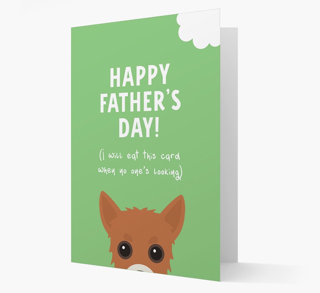 Happy Father's Day: Personalised {breedFullName} Card