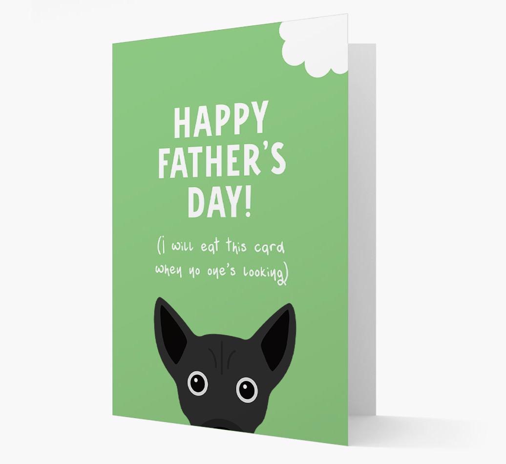 Happy Father's Day: Personalised {breedFullName} Card