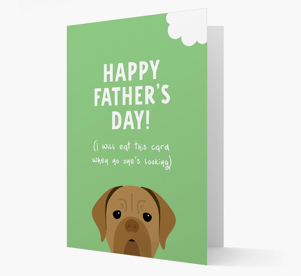 Happy Father's Day: Personalised {breedFullName} Card