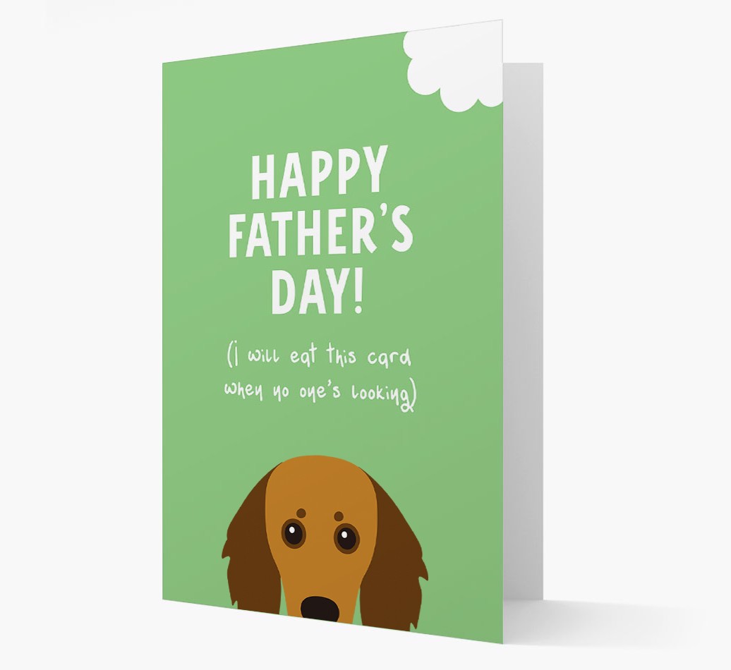 Happy Father's Day: Personalised {breedFullName} Card