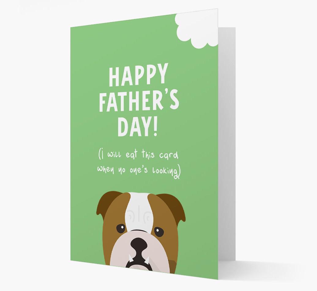 Happy Father's Day: Personalised {breedFullName} Card