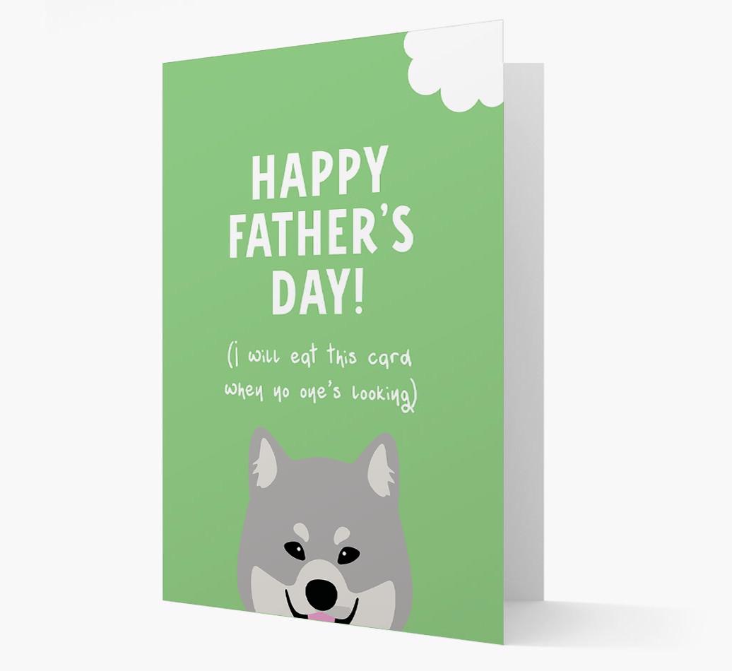 Happy Father's Day: Personalised {breedFullName} Card
