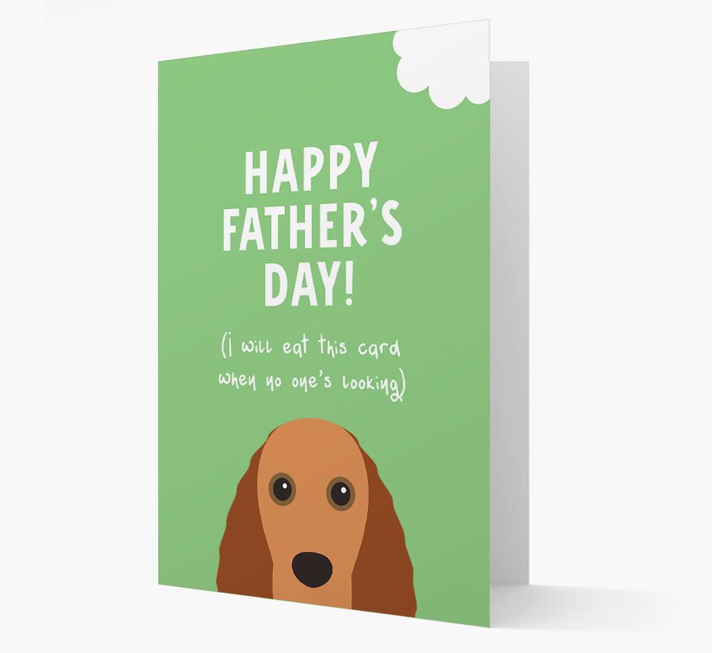 Happy Father's Day: Personalised {breedFullName} Card