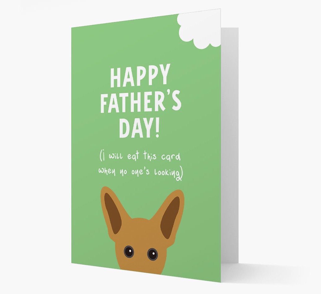 Happy Father's Day: Personalised {breedFullName} Card