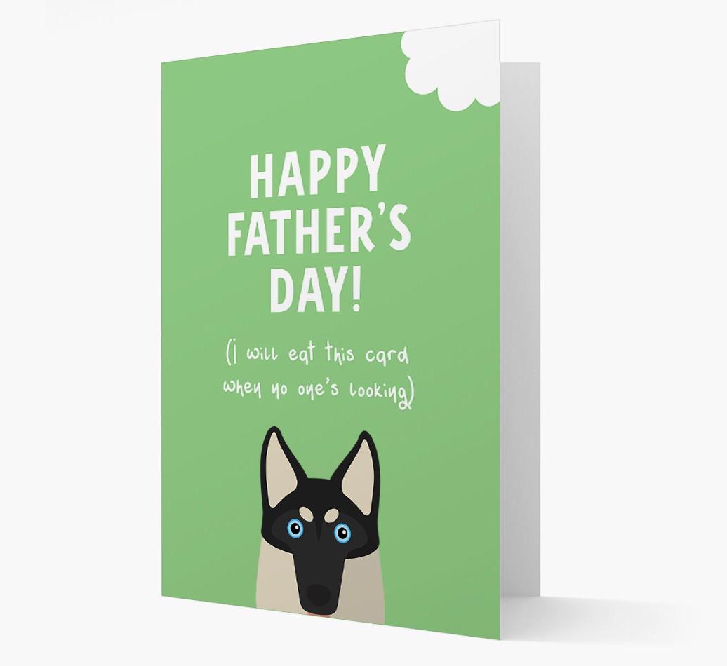 Happy Father's Day: Personalised {breedFullName} Card