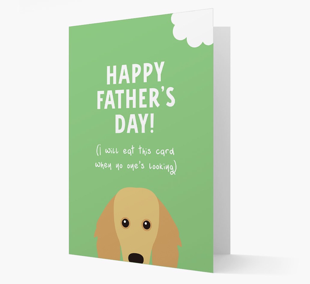 Happy Father's Day: Personalised {breedFullName} Card