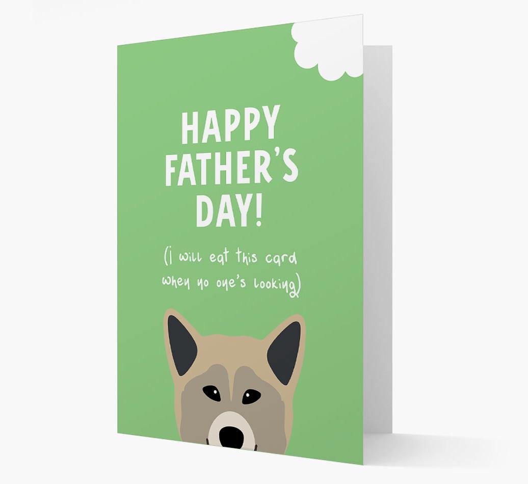 Happy Father's Day: Personalised {breedFullName} Card