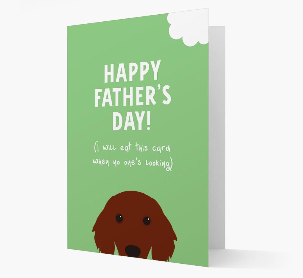 Happy Father's Day: Personalised {breedFullName} Card