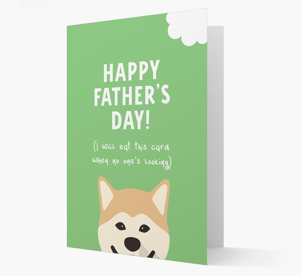 Happy Father's Day: Personalised {breedFullName} Card