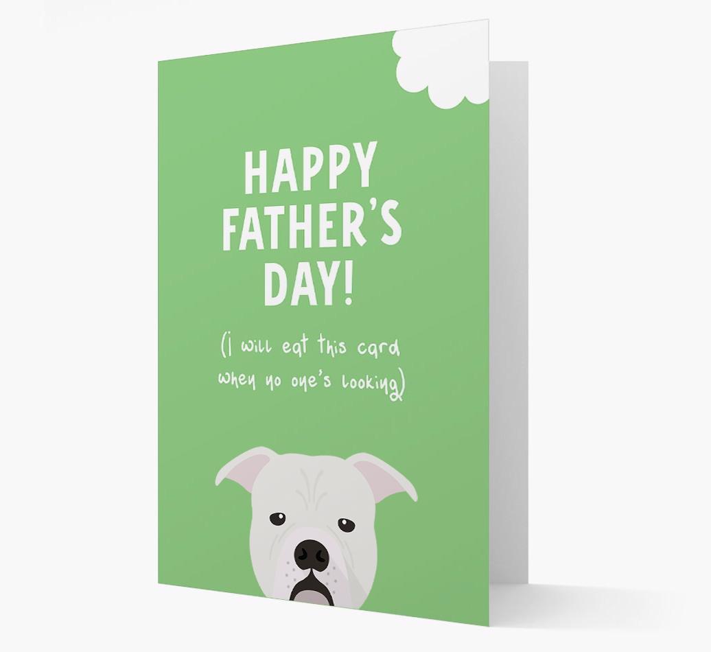 Happy Father's Day: Personalised {breedFullName} Card