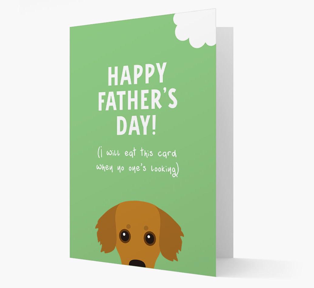 Happy Father's Day: Personalised {breedFullName} Card
