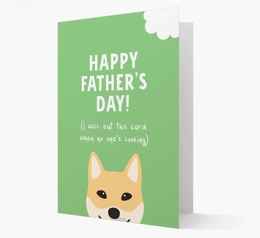 Happy Father's Day: Personalised {breedFullName} Card