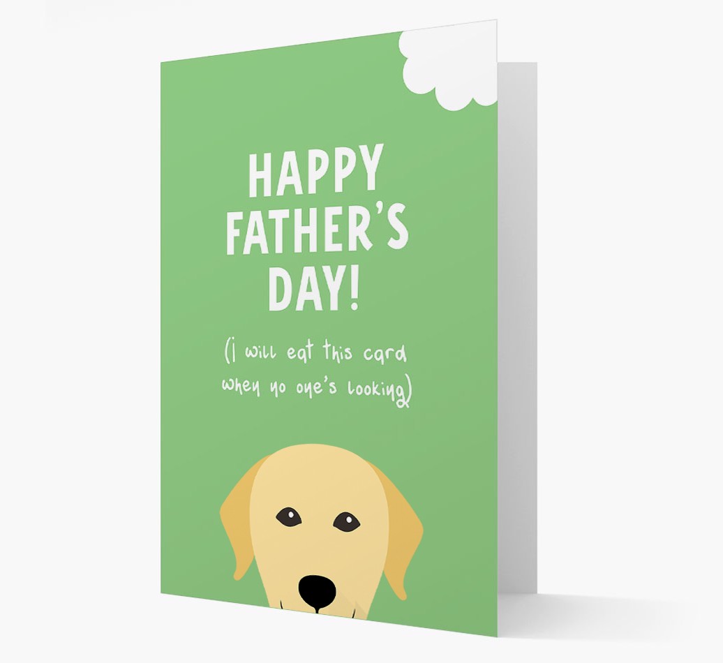 Happy Father's Day: Personalised {breedFullName} Card