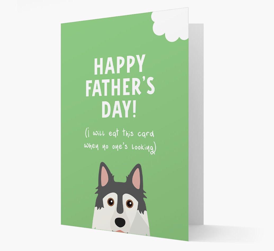 Happy Father's Day: Personalised {breedFullName} Card