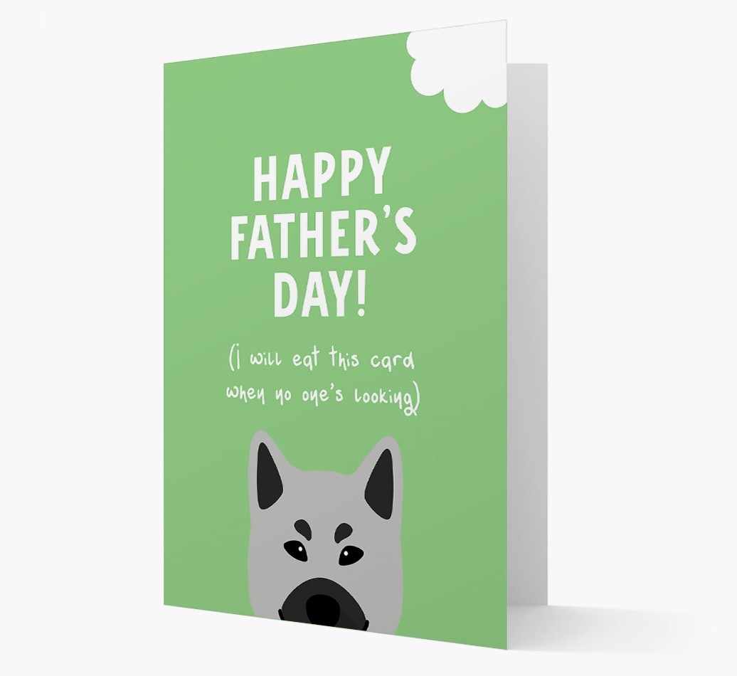 Happy Father's Day: Personalised {breedFullName} Card