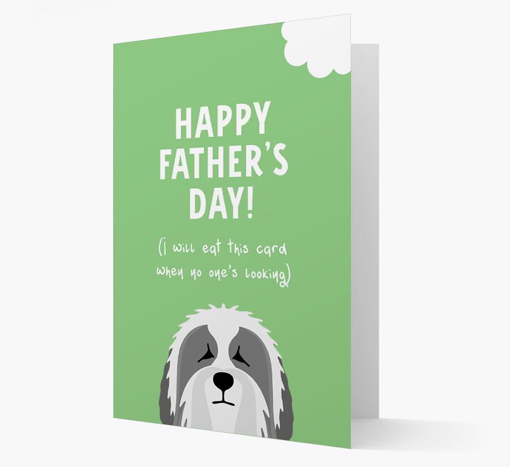 Happy Father's Day: Personalised {breedFullName} Card