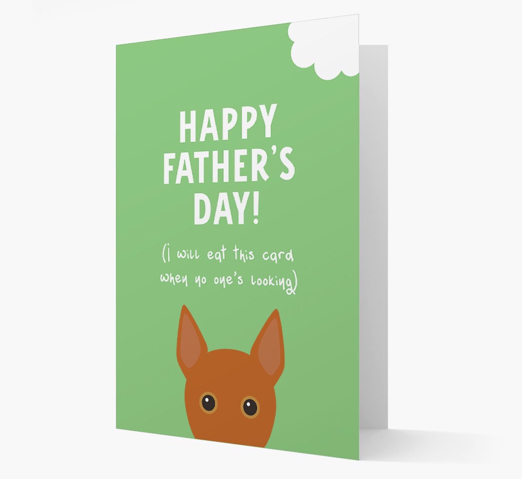 Happy Father's Day: Personalised {breedFullName} Card